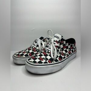 Vans Doheny Sneaker Womens 6 Cherry Checker Skate Shoes
